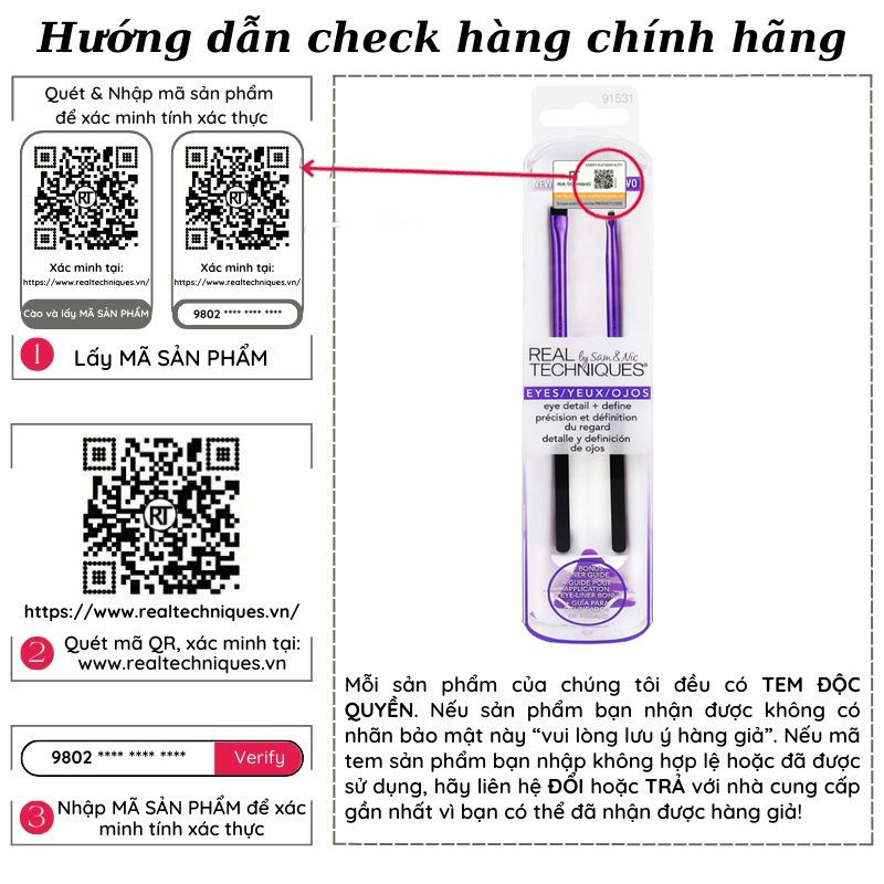 Bộ 2 Cọ Mắt RT Real Techniques Eye Detail And Define Brush Duo 91531
